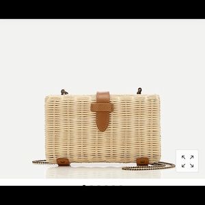 J.Crew rattan crossbody bag, brand new with tags.